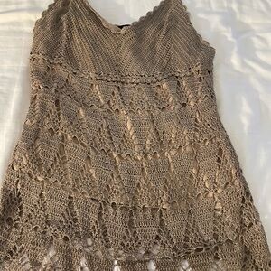 Crochet Lace Sleeveless Top j